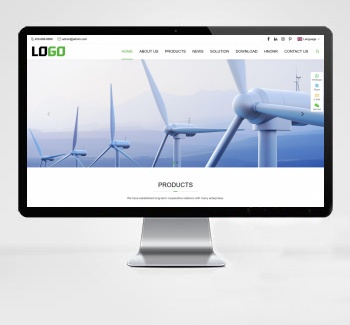 自适应移动端通用外贸PbootCMS网站模板